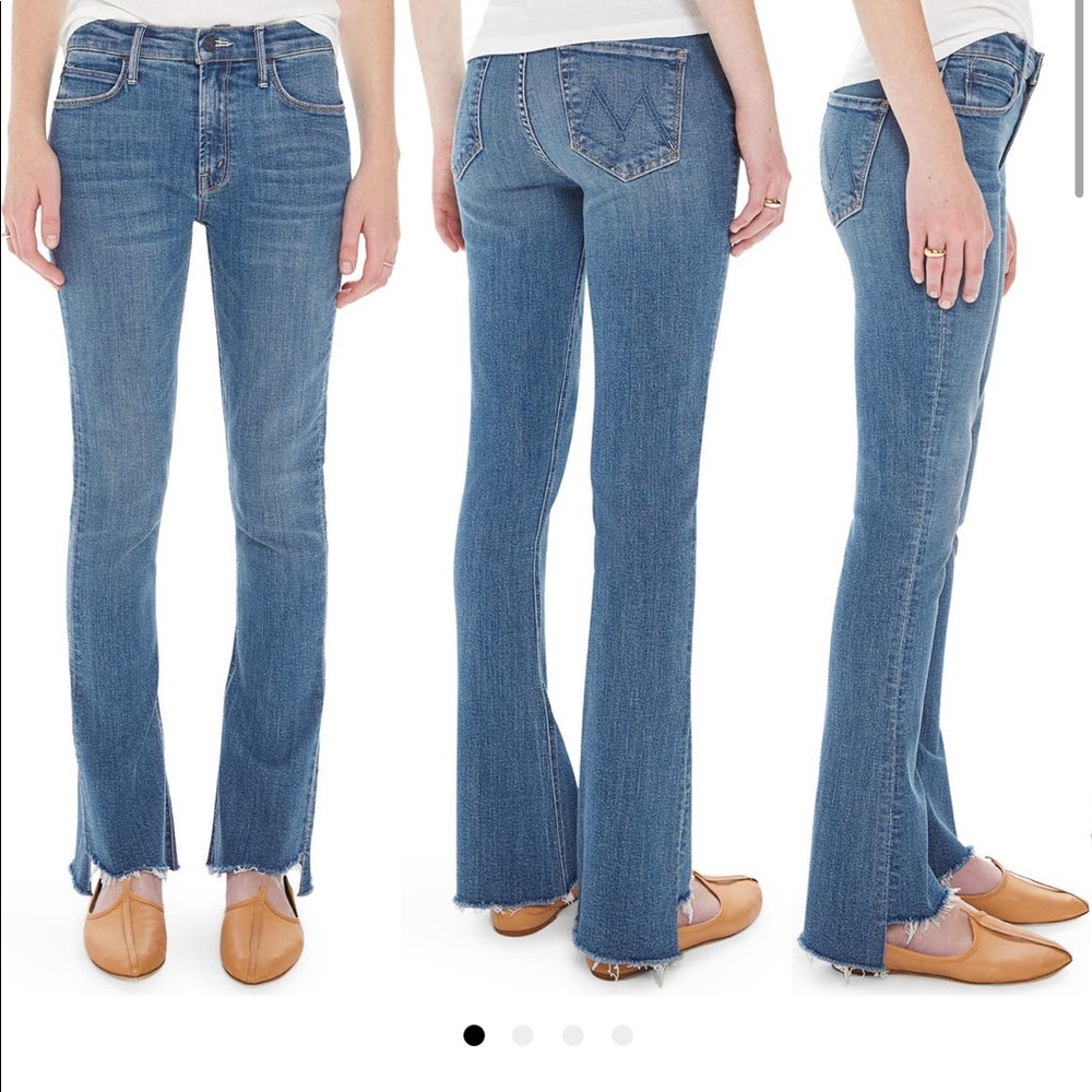 Mother denim, the runaway gray step jeans. Size 28. Worn twice, like brand new!